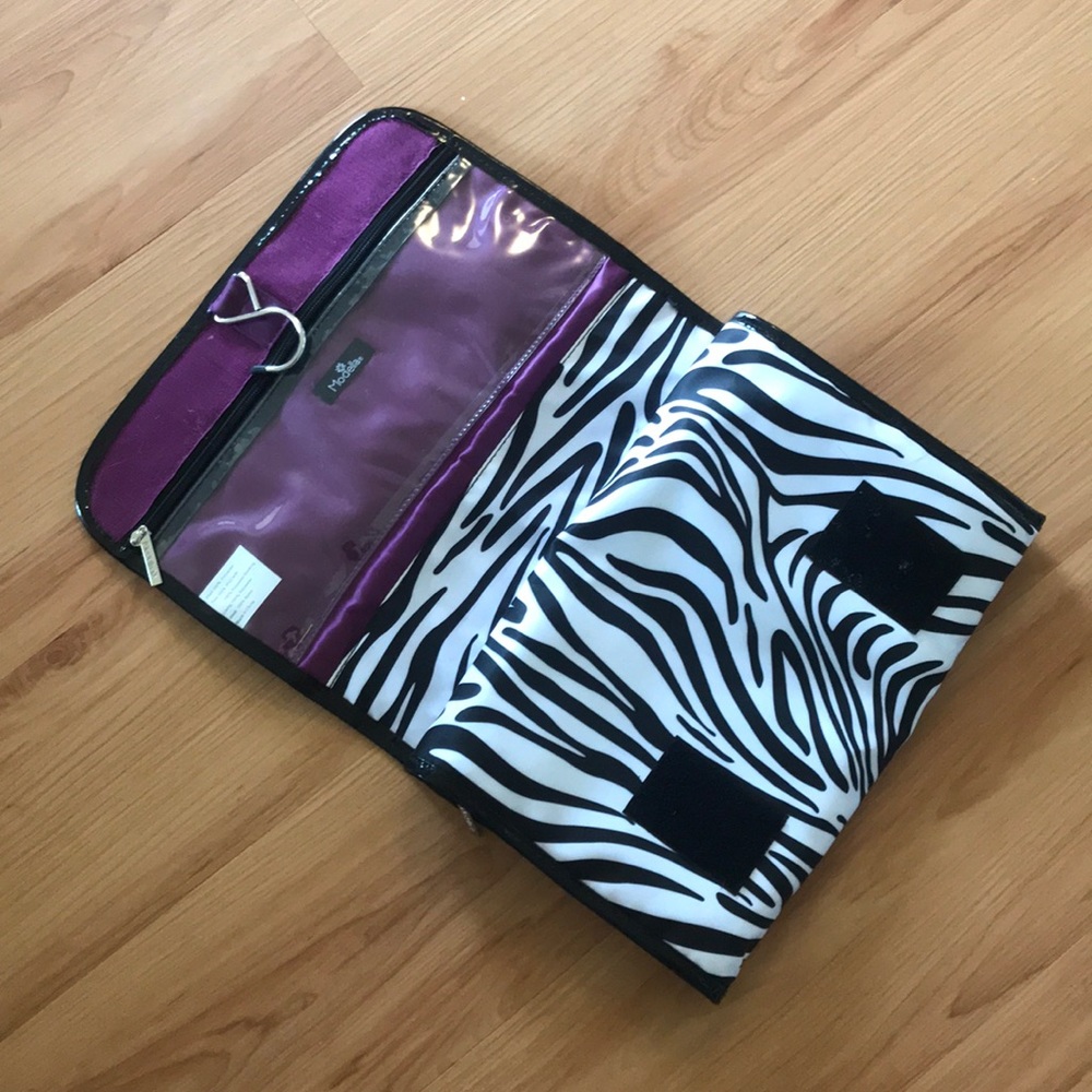 Zebra Hanging Jewelry or Toiletries Organizer